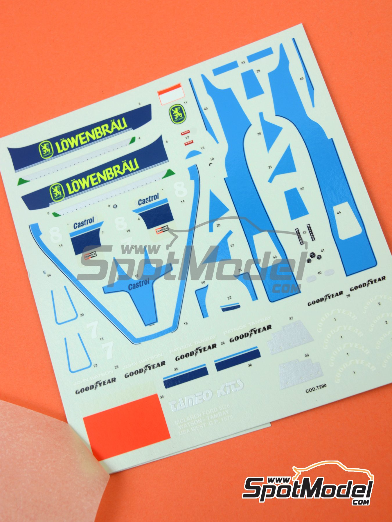 Kit 1/43 white metal Tameo McLaren-Ford M28 USA West GP 1979 (Neuf avec
